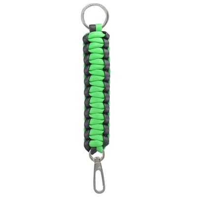 BOTTEGA VENETA編織結造型鑰匙圈/吊飾(黑綠)