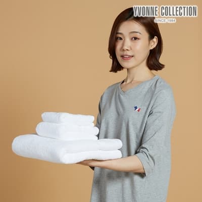 Yvonne Collection 純棉長毛巾-白