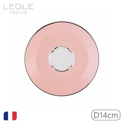 【LEGLE】如意茶杯底碟D14cm-淡粉紅
