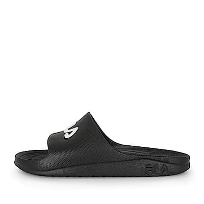 Fila Sleek Slide [4-S355Q-001] 男女鞋 運動 涼鞋 拖鞋 休閒 舒適 輕量 防水 黑