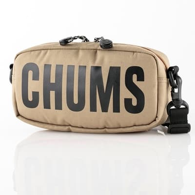 CHUMS Recycle CHUMS Logo Shoulder Pouch肩背包 淺棕-CH603117B003