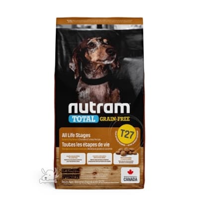 NUTRAM 紐頓 T27 無穀火雞+雞肉 挑嘴全齡犬(小顆粒)2kg