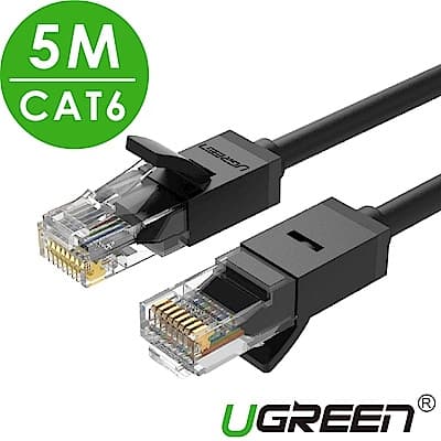 綠聯 CAT6網路線 黑色 5M