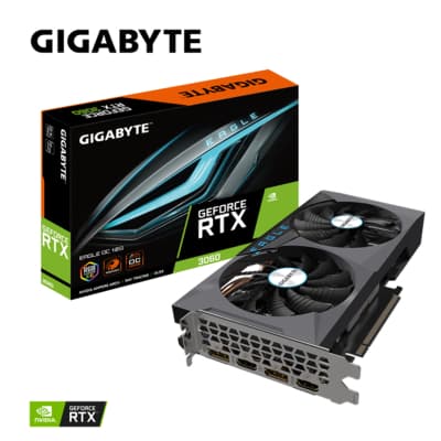 GIGABYTE 技嘉 GeForce RTX 3060 EAGLE OC 12G顯示卡 (rev. 2.0)