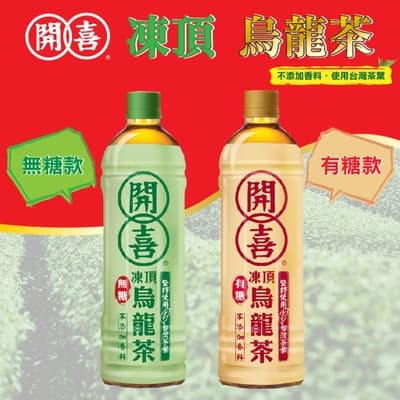 (任選)開喜 凍頂烏龍茶 4入/組(575m/瓶)-兩口味各兩瓶