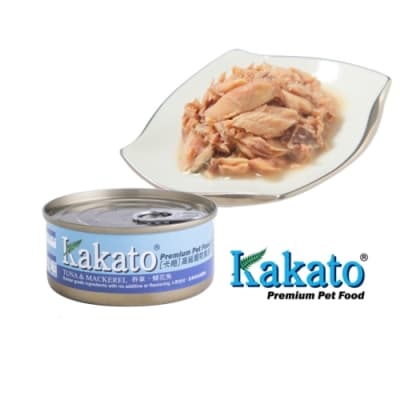 Kakato 卡格餐食罐 (鮪魚、鯖花魚)70g  鮮食 貓狗共食  貓罐 狗罐 天然罐 挑食