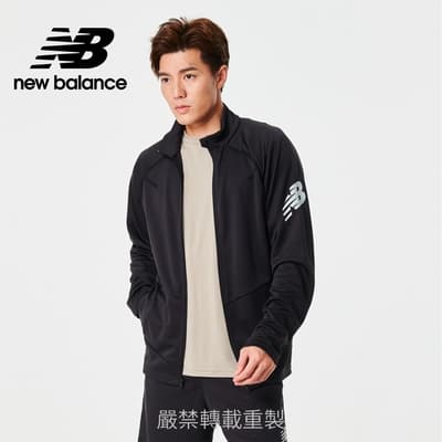 [New Balance]Dry吸濕排汗立領外套_男性_黑色_AMJ23090PHM