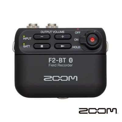 ZOOM F2-BT 微型錄音機+領夾麥克風套組(黑/藍芽版)-公司貨