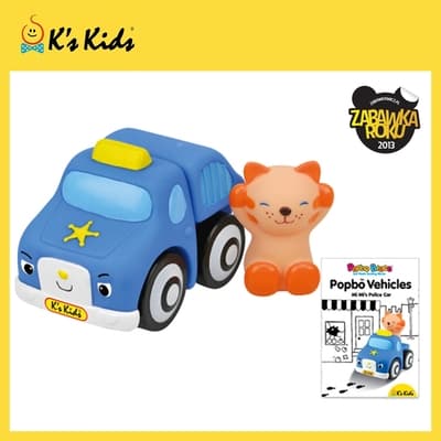 K s Kids 奇智奇思 彩色安全積木︰咪咪貓警車 Popbo Vehicles - Mi Mi Police Car