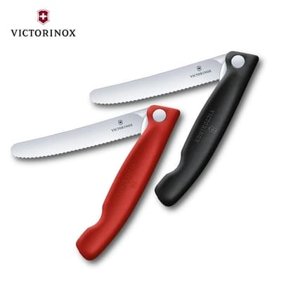 VICTORINOX 瑞士維氏 摺疊式番茄刀 Swiss Classic 不鏽鋼刀 削皮刀 水果刀