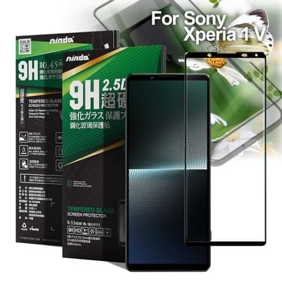 NISDA for Sony Xperia 1 V 完美滿版玻璃保護貼-黑