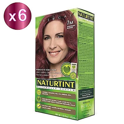 NATURTINT 赫本染髮劑 7M 亮棕紅色x6 (155ml/盒)