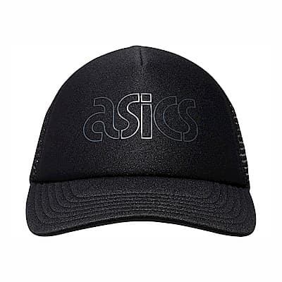 Asics Cap [3193A138-001] 老帽 棒球帽 鴨舌帽 運動 休閒 透氣 網眼 黑