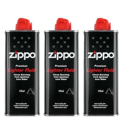 【ZIPPO】原廠專用打火機補充油~3罐優惠組合