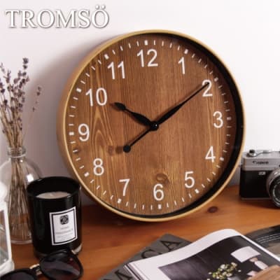 TROMSO紐約時代靜音時鐘-典藏胡桃木