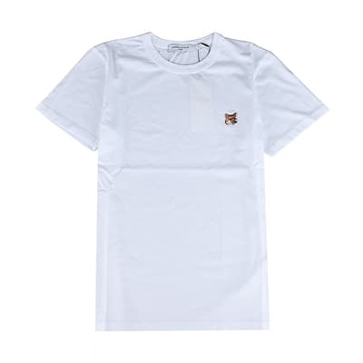 Maison Kitsuné 經典狐狸LOGO短袖T恤(白/女款)