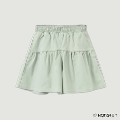 Hang Ten-女童-鬆緊腰頭造型褲裙-淺綠