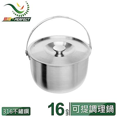 【PERFECT 理想】金緻316不銹鋼可提式調理鍋16cm(附蓋)