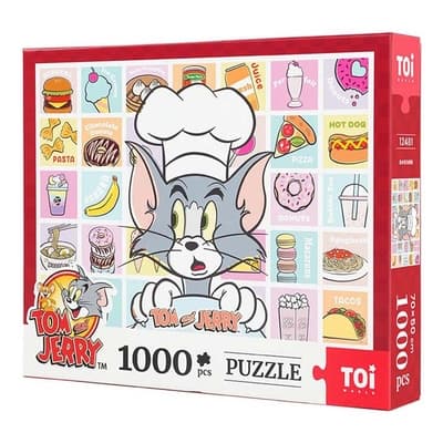 拼圖1000片 Tom and Jerry插畫《湯姆貓和傑利鼠》【TOi圖益】 益智桌遊生日禮物