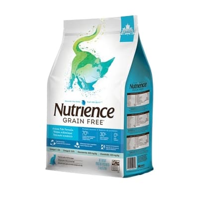 Nutrience紐崔斯GRAIN FREE無穀養生貓-六種魚(深海鱈魚&漢方草本) 2.5kg(5.5lbs) (NT-F2561)(購買第二件贈送寵物零食x1包)