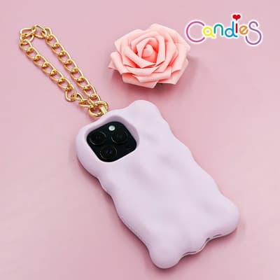 【Candies】iPhone 14 Pro Max - Simple夢幻珠光手機殼(紫)