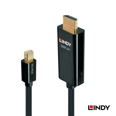 LINDY 林帝 主動式 mini DP to HDMI 2.0 轉接線 3m (40913)