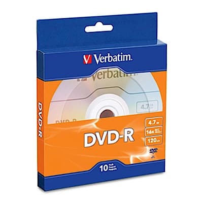 Verbatim 威寶 16X DVD-R光碟片 10片盒裝