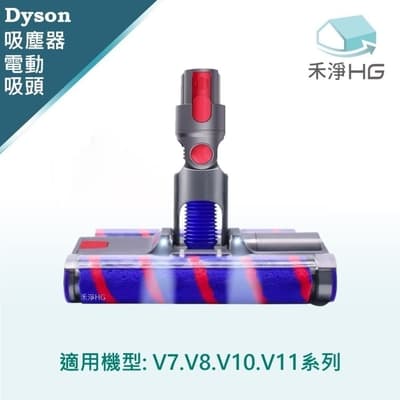 【禾淨家用HG】Dyson 適用 V7~V11.V15 副廠吸塵器配件 LED雙向電動吸頭(單入組)