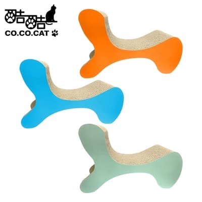 【Co.Co.Cat 酷酷貓】摩登躺椅-100%台灣製貓抓板(隨機不挑色)