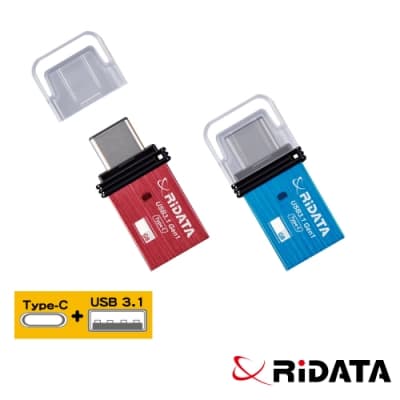 RIDATA錸德 HT1 USB3.1 Gen1+TypeC 雙介面隨身碟 16GB
