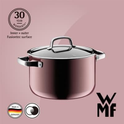 德國WMF Fusiontec 高身湯鍋 24cm 6.4L (赭紅色)