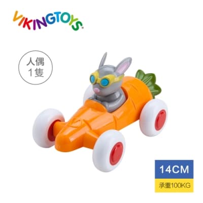 【瑞典 Viking toys】動物賽車手-蘿蔔瑞比(14cm) 81361