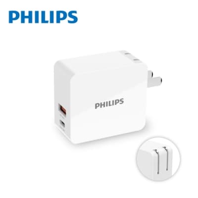 PHILIPS飛利浦USB-C 30W PD充電器 PD QC 快充 DLP5320C