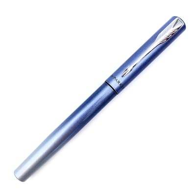 PARKER 派克 Vector威雅XL 限量櫻花藍F尖鋼筆&鋼珠筆兩用卡水皮套禮盒組