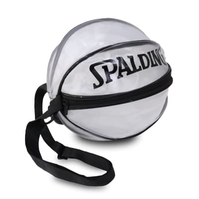 Spalding 瓢蟲袋 Basketball Bag 男女款 籃球 球袋 側背 背帶可調 霧白 黑 SPB5309N00