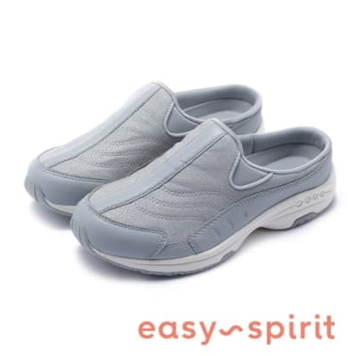 Easy Spirit-SETRAVELTIME234 美型輕量小羊皮包覆拖鞋-灰色