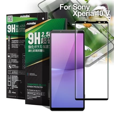 NISDA for Sony Xperia 10 V 完美滿版玻璃保護貼-黑