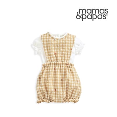 Mamas&Papas 野餐chic-短袖套裝-黃