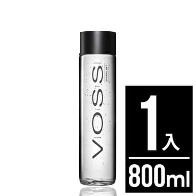 VOSS挪威芙絲 頂級氣泡礦泉水(時尚玻璃瓶800ml)