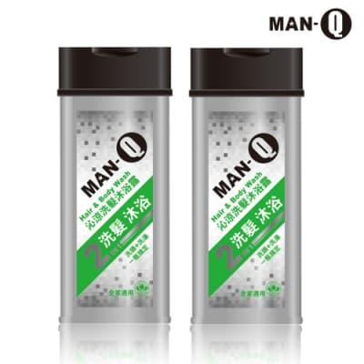 MAN-Q 2in1沁涼洗髮沐浴露x2入(350ml)