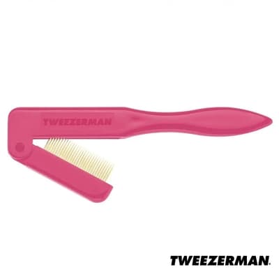 Tweezerman 折疊式睫毛梳-淘氣粉 Folding iLashcomb #Pink