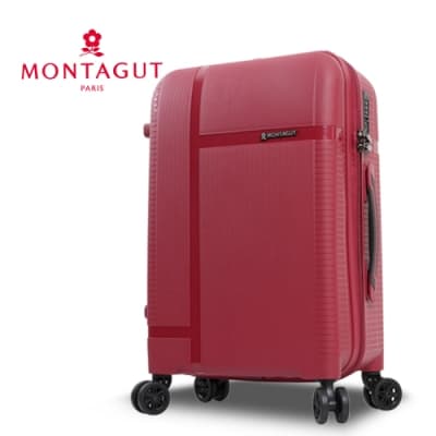 【  MONTAGUT 夢特嬌  】28吋專利雙層防盜齒拉鍊靜音飛機輪行李箱