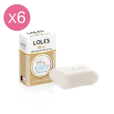(6入組) LOLE S 溫和敏感性肌膚專用保濕皂100g