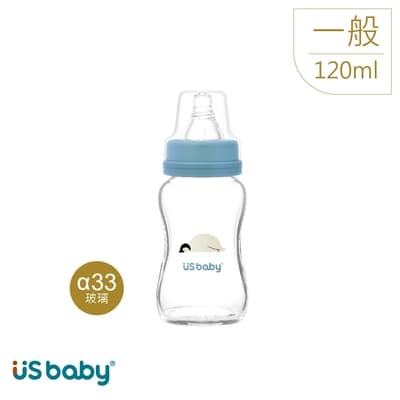 US baby 優生 真母感愛地球玻璃奶瓶-一般口徑120ml