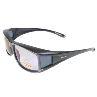 【Docomo】可包覆式偏光套鏡 多功能偏光抗藍光眼鏡 抗UV400(3C族首選配件)