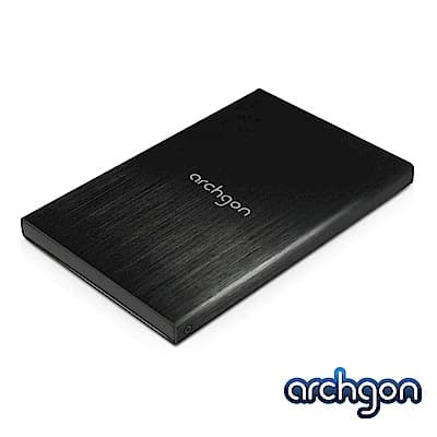 archgon亞齊慷 7mm 2.5吋 USB 3.0 SATA硬碟外接盒-黑