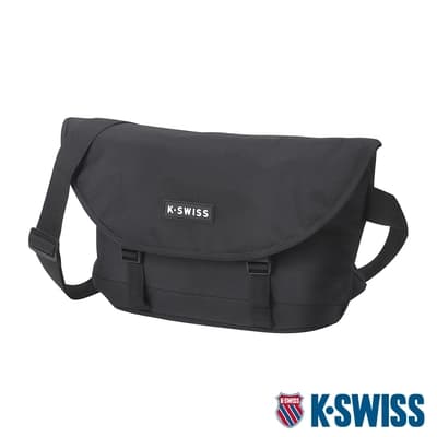 K-SWISS Shoulder Bag運動斜背包-黑