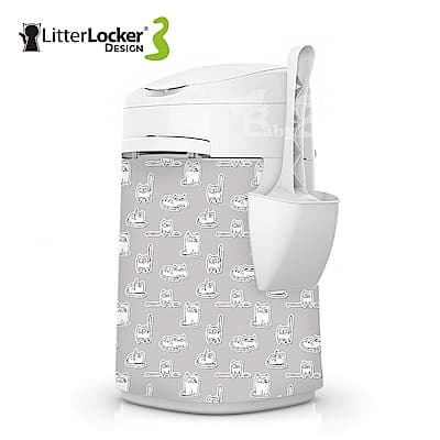 LitterLocker® Design 第三代貓咪鎖便桶 貓貼紙款