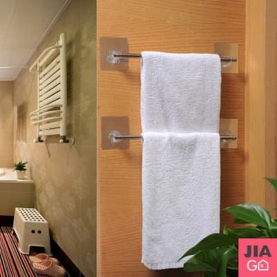 JIAGO 無痕浴室不鏽鋼毛巾架