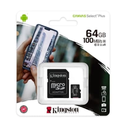 金士頓 KINGSTON SDCS2 MicroSDXC 100MB 64G U1 A1 記憶卡